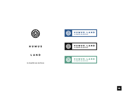 Humus Land WIP humus land logo simple soft sun