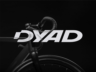 Dyad bicycle bike bold branding custom drive hipster moped strong type typography