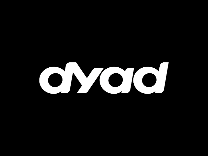 Dyad bicycle black bold branding custom font logo type typography