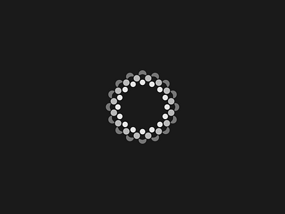 O blockchain branding community corporate design icon identity logo network technology