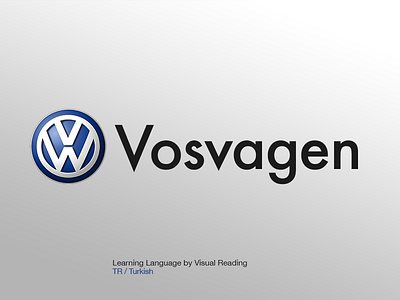 Vosvagen Logo language learn learning media turkish visual volkswagen vosvagen vosvi wv
