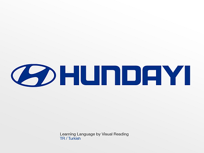 Hundayi Logo car hundayi hyundai language learn learning media turkish visual