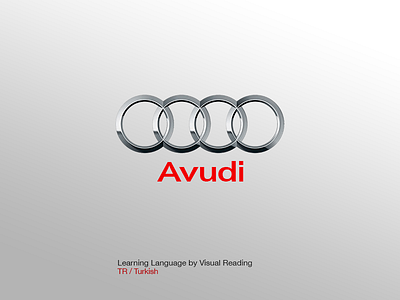 Avudi Logo audi avudi car language learn learning media turkish visual