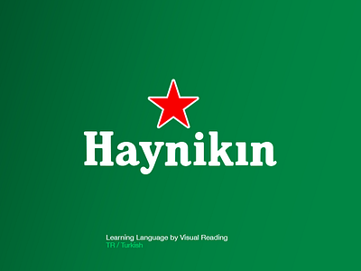 Haynikın Logo car haynıkin heineken language learn learning media turkish visual
