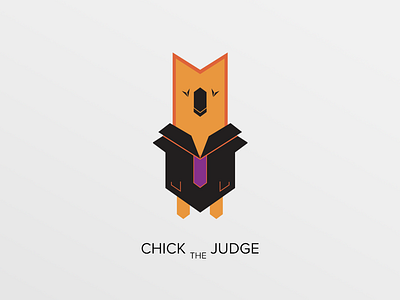 Chick The Judge character design chick chicken judge relief