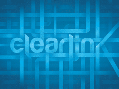 Clearlink "ribbons" gif logomark masks pen tool photoshop