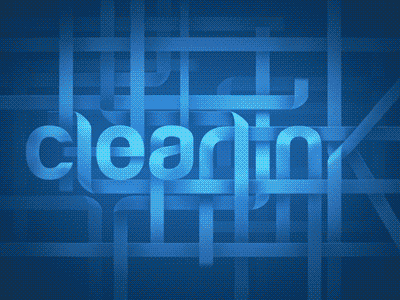 Clearlink "ribbons" Animated after effects animation gif logomark masks pen tool photoshop