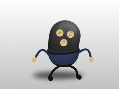 Burglar Character [GIF] after effects animation