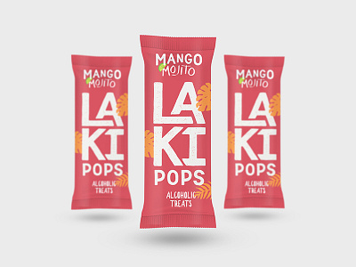 Laki Pops – Branding Project alcohol branding food fruit hawaii illustration laki pops lettering mango package design packaging popsicles
