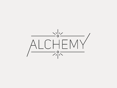 Alchemy Logo brand branding illustration logo logo design logomark logotype typography