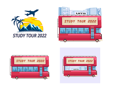 Study tour logo for UITS CSE department branding graphic design logo ui