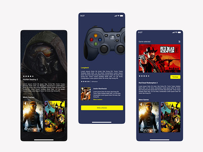 Gaming app design design ga product design typography ui uiux ux