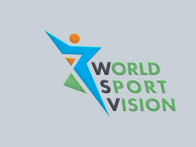 WSV ( WORLD SPORT VISION ) branding design graphic design illustration logo printing