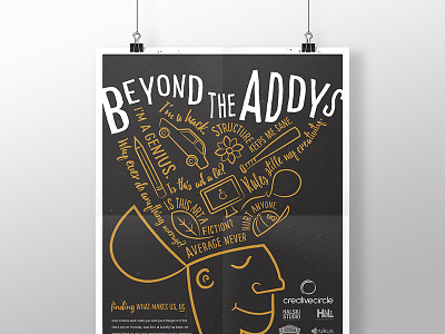 Beyond the Addys Poster addys head icons illustration poster st louis type