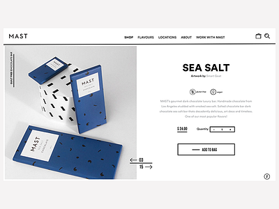 MAST BROTHERS website - Product detail 2 abstract chocolate geometric landing mast modern product detail typography ui ux visual website