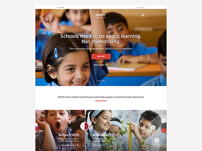 XSEED - Website..part 1 of 2 education schools ui ux website xseed