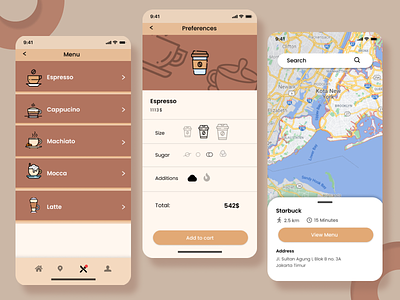 Coffee App - UI coffe app ui