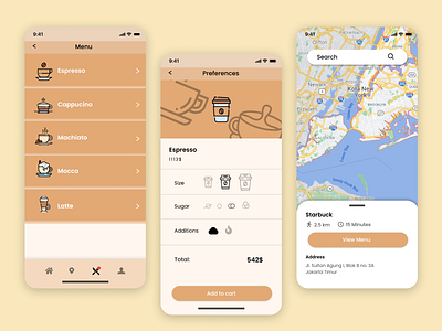 Coffee shop (Update) - UI coffe app design ui ux