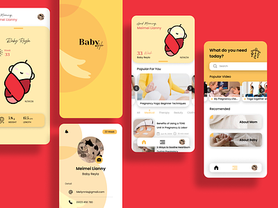 Pregnancy app - UI design pregnancy app ui ux