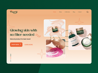 Paachi - Skincare website design figma skincare ui web
