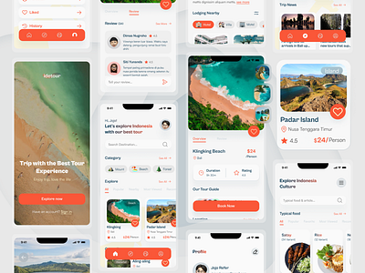 Idetour - Explore & Travel app app design explore figma indonesia mobile travel travel app ui ui ux