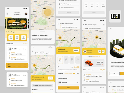 LEGO - Driver app booking design driver figma mobile order ui ux