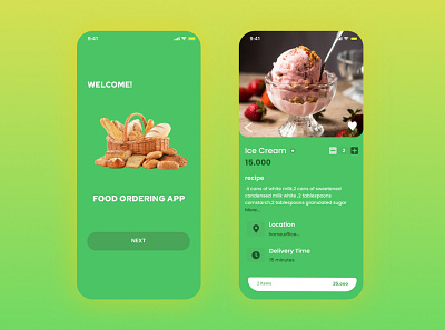 UI Food Ordering graphic design ui