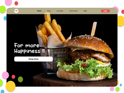 K'Burger - Food Web design graphic design indonesia ui ux website