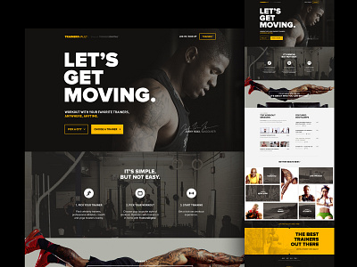 Trainers Vault adobephotoshop blacktemplate branding fitness graphic design illustrator logo teamplte design ui webdesigning website design webtemplate