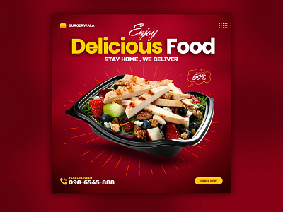Delicious Food Post design , Social Media adobephotoshop banners branding design facebook graphic design instagram photoshop post social socialmedia