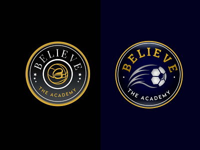 Believe, Football academy logo branding designing football graphic design instagram logo logos post tags template vector