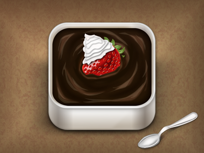 Chocolate app chocolate chocolate app icon ios spoon