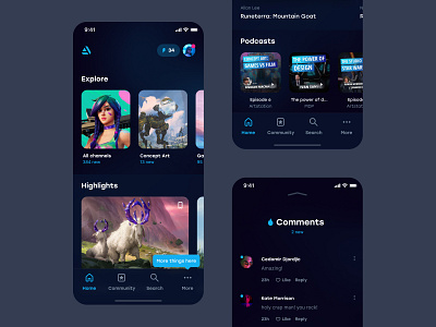 Artstation – Mobile application concept