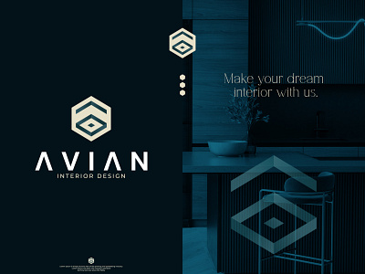 'AVIAN'  Interior Design  Logo 2022 .