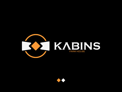 'KABINS'  Farm House Logo Design.