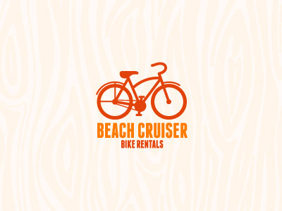 Beach Cruiser beach bicycle bike cruiser ocean rental ride shore vector wheels