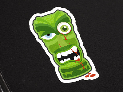 Zombie Tiki sticker