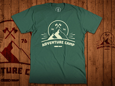 Adventure Camp adventure axe camp cotton bureau design graphic knife mountain summer tshirt vector
