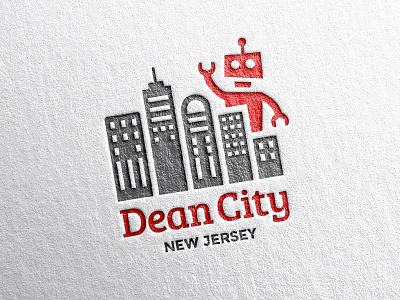 Dean City building city dean fun kids logo new jersey nj robot skyline