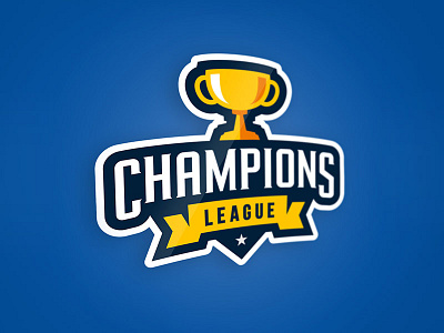 Champions League Emblem badge branding champion championship cup gold graphic league logo sports team trophy