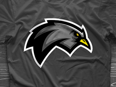 Blackbird bird black blackbird design graphic logo mascot sports team