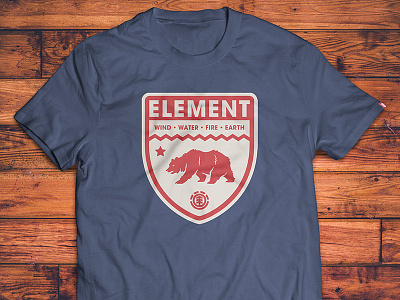 Element Patch Shirt apparel bear california clothing element patch skate skateboards t shirt tshirt