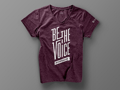 Be The Voice afsp be the voice design giving tuesday lettering prevention stopsuicide suicide t shirt text type