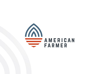 American Farmer american design farm farmer flag graphic leaf logo patriotic seed stripe