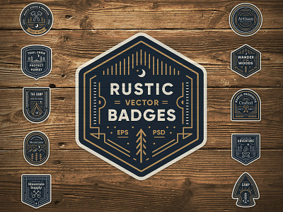 Rustic Badges