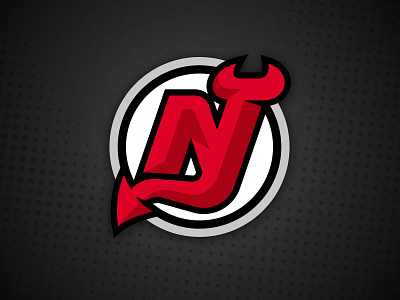 New Jersey Devils Logo Concept branding concept devil devil horns devils hockey ice jersey logo new jersey nhl nj sports team unofficial vector