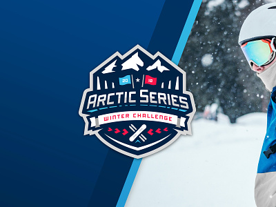 Arctic Series arctic badge branding emblem logo mountain series skiing snow snowboarding sports winter