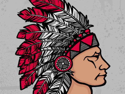 Chief american americana chief feather head dress headdress indian native american profile tribal tribe vector