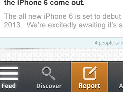 Feed feed iphone menu ui