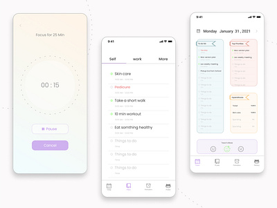 planner design for mobile app design ui uidesign ux